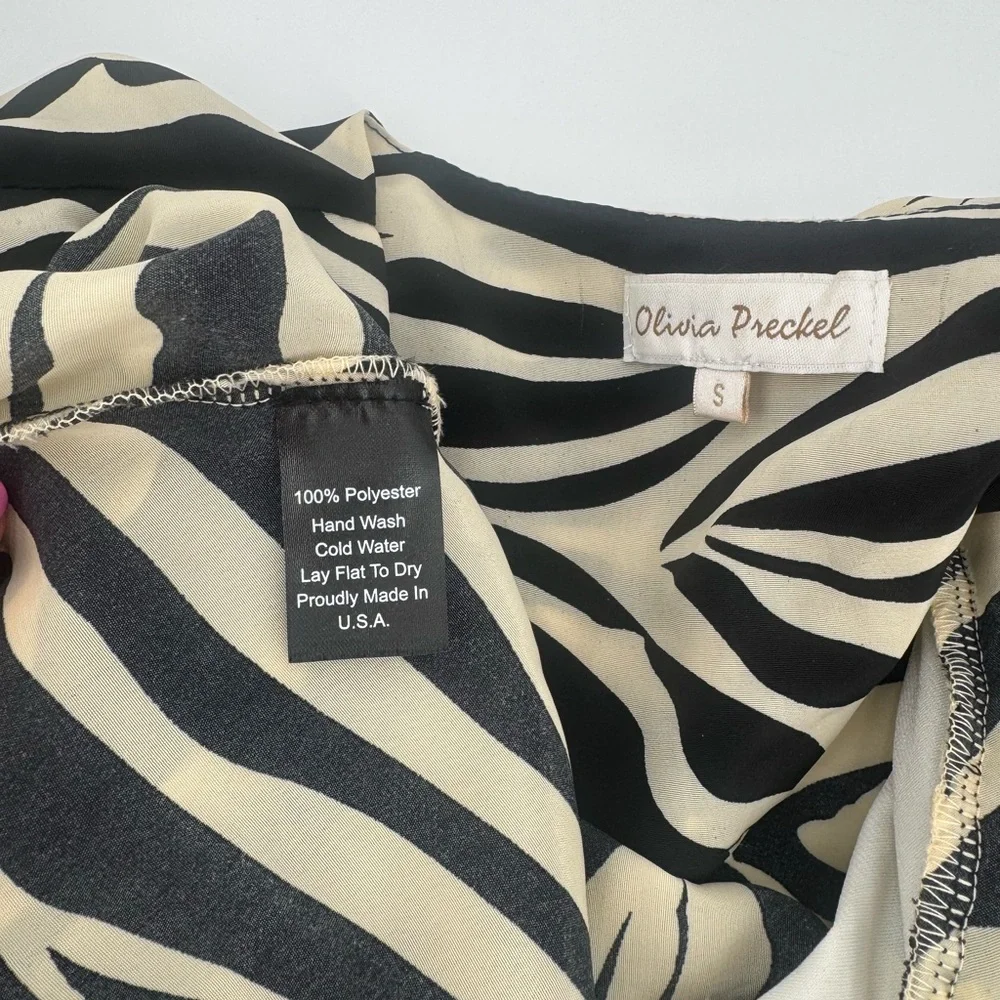 Olivia Preckel Animal Print Blouse - Picture 5 of 5